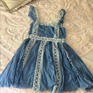 Free People Lace Trim Dress